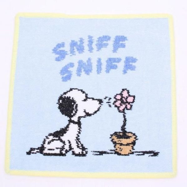 FEILER × PEANUTS LIFE & TIMES Snoopy聞花手帕 