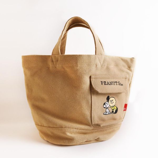 Rootote X Peanuts cafe 環保棉手提袋 