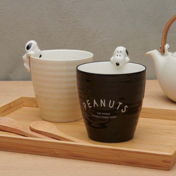 mc.立體史努比趴杯緣陶瓷茶杯 