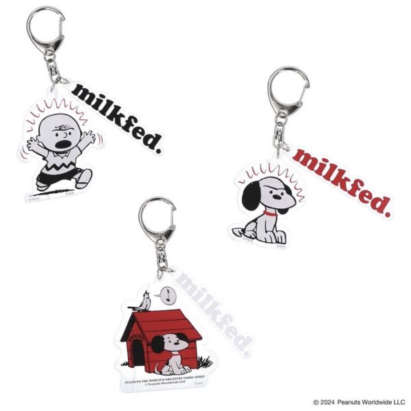 MILKFED. × Snoopy 銀座展限定 復古壓克力吊飾 