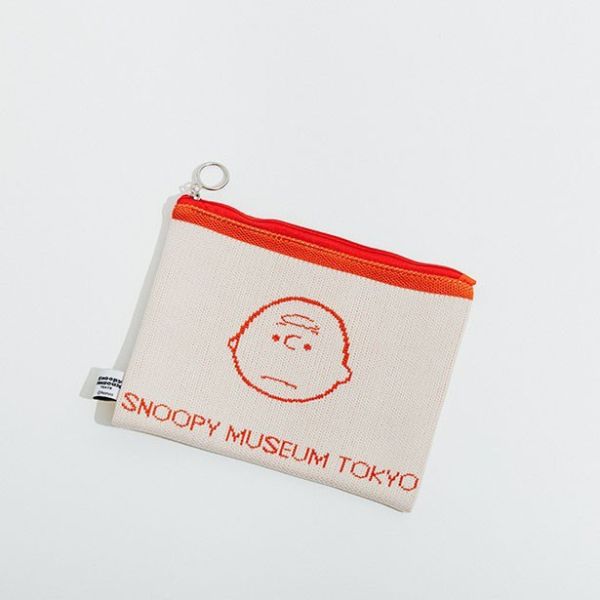 Museum 史努比/JoeCool/踏克 針織扁平收納包 