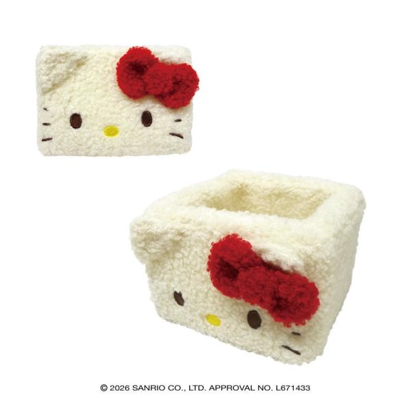 Hello Kitty 絨毛收納盒 S 
