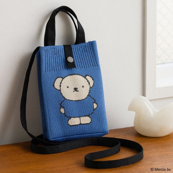 Miffy Boris 編織外出手機袋(藍) 