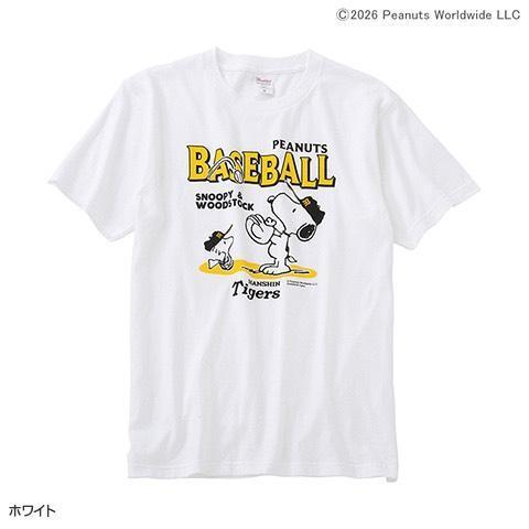 PEANUTS × 阪神虎聯名 Snoopy棒球T恤(m) 