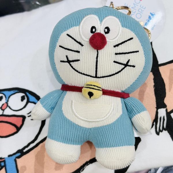 哆啦A夢復古燈心絨吊飾 