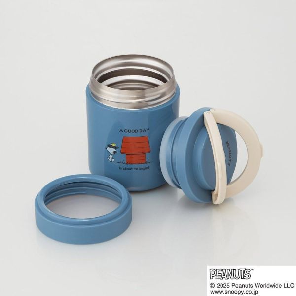 skater 史努比折疊手把不鏽鋼保溫保冷罐 