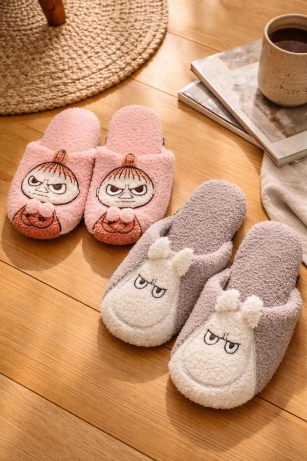 moomin 小不點 毛巾布柔軟室內拖 