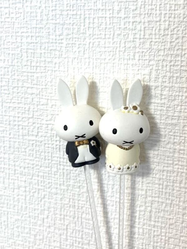 Flower Miffy 新郎新娘裝飾棒 