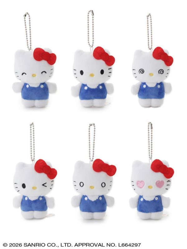 sanrio house kitty表情毛絨玩偶吊飾盲包 