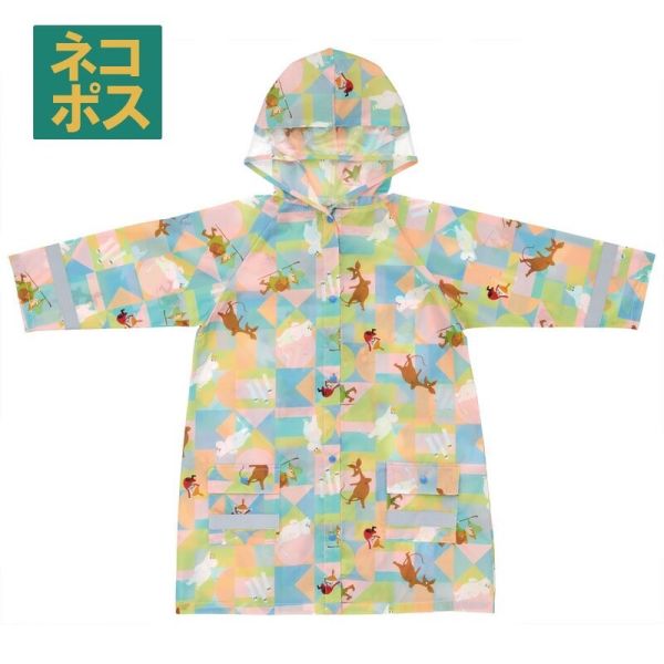 Moomin 幾何彩色印花兒童雨衣 