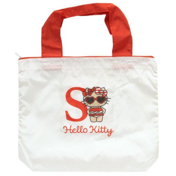 Sanrio 曬黑Kitty字母可折疊環保購物袋 