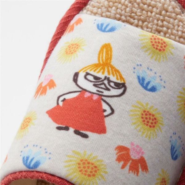 N&S小不點花朵透氣室內拖(紅) 