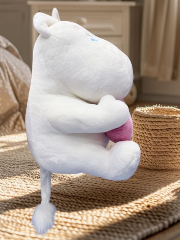 moomin park限定 嚕嚕米80週年抱愛心特大毛絨玩偶 