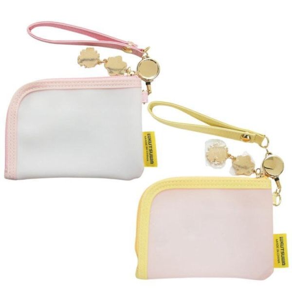 kutsuwa 米菲滿版花朵pvc透明可伸縮零錢包 