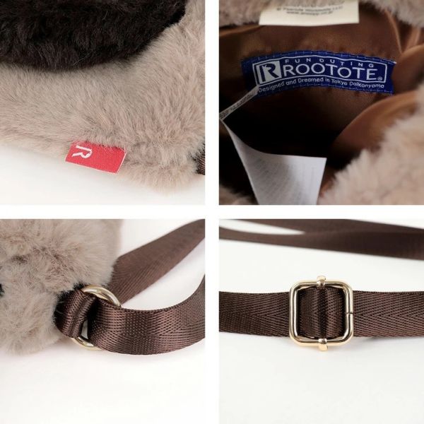 Rootote 史努比毛絨身形 提背兩用包 