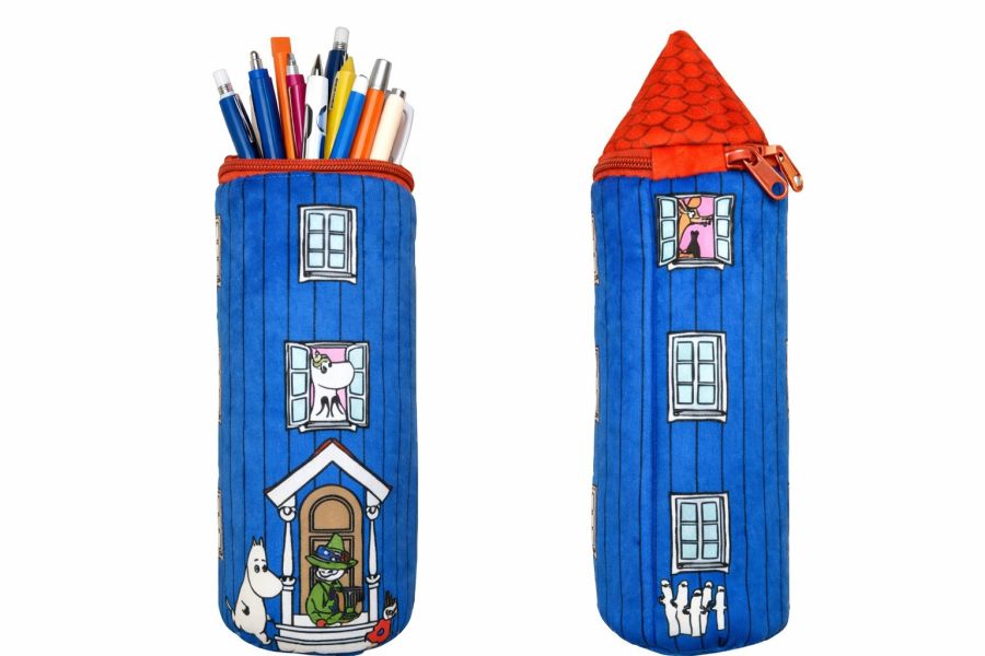 Moomin 姆明房子造型毛絨收納包 