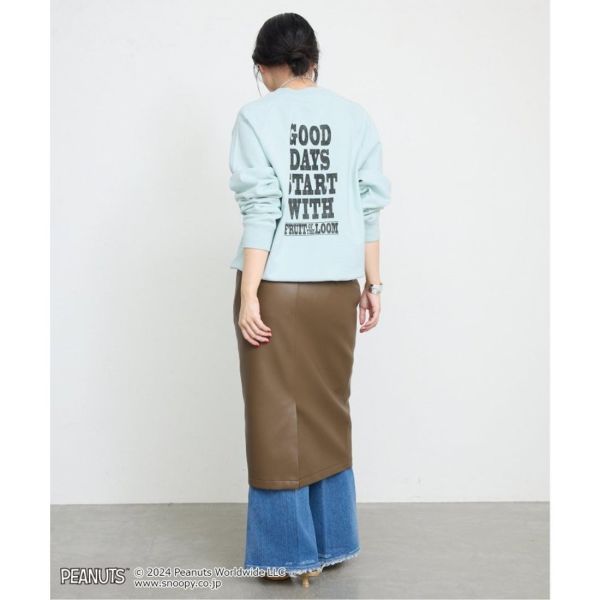 SLOBE IENA X SNOOPY 聯名大學T (糊塗塌客 淺綠) 