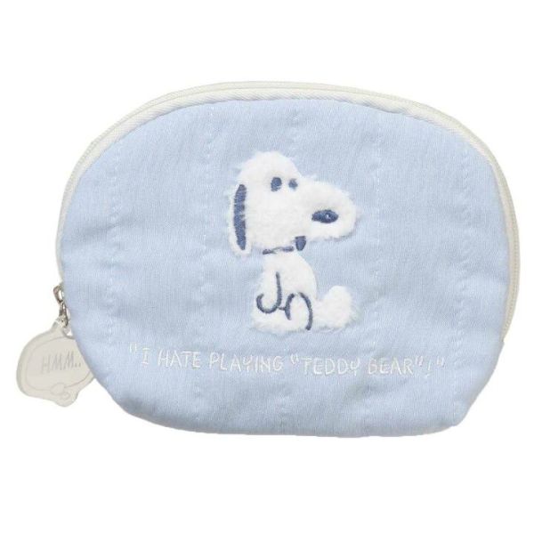 毛絨泰迪史努比鋪棉收納包 