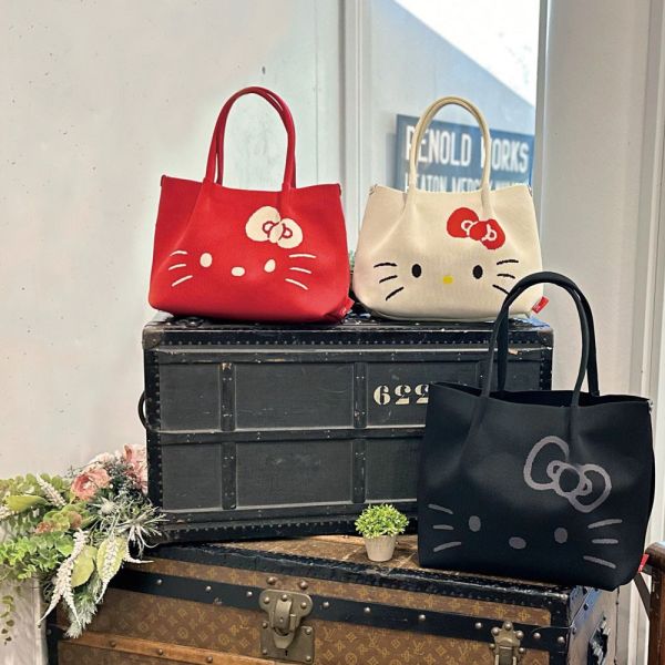 ROOTOTE & Hello Kitty 50周年紀念 針織托特包 