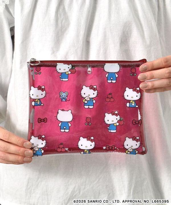 Hello Kitty 復古透明收納袋 