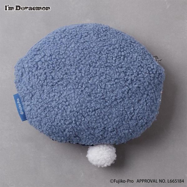I’m Doraemon｜霧藍絨毛造型收納包 