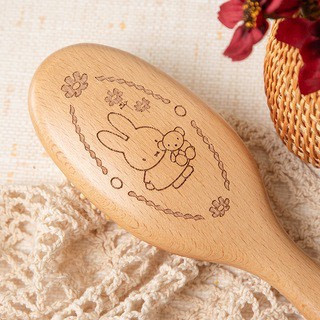 Flower Miffy 木製氣墊髮梳 