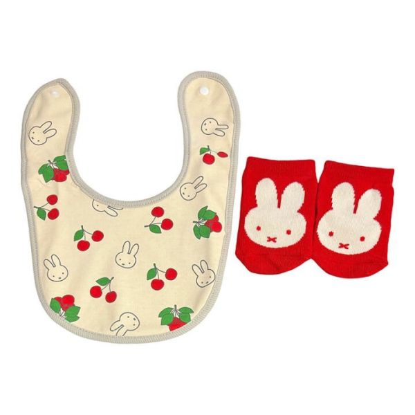 Miffy 嬰兒圍兜棉襪套裝組 (兩款) 