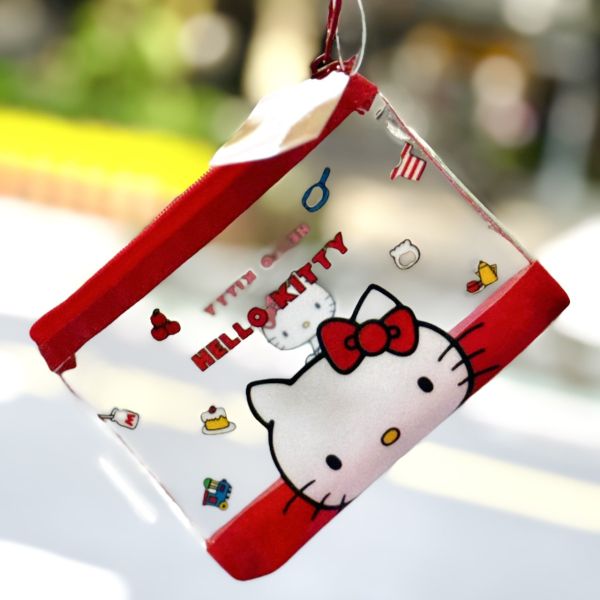 Hello Kitty 登山扣透明收納小包 