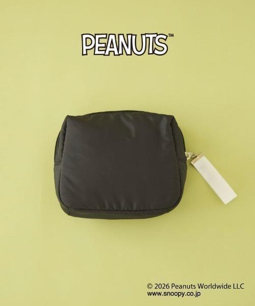 DOUX ARCHIVES × PEANUTS 30週年限定 大臉刺繡收納化妝包 