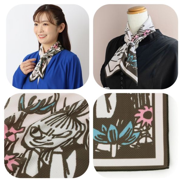 Moomin 抗UV涼感圍脖絲巾 