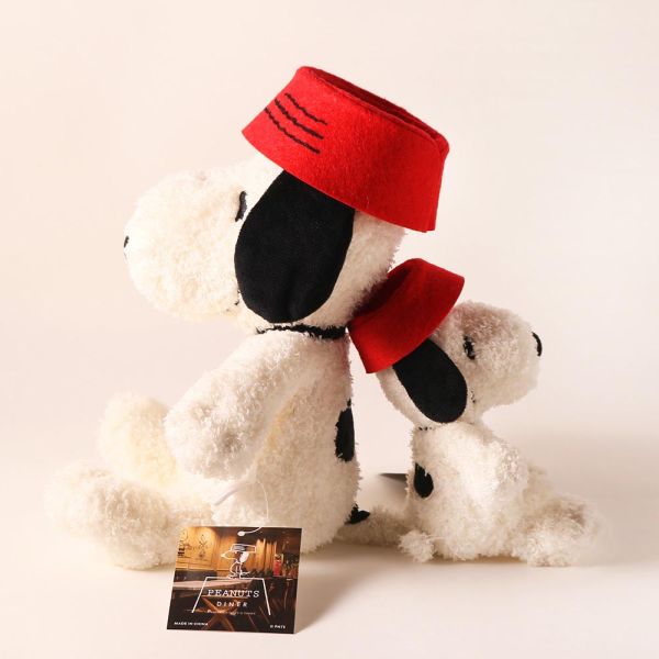 PEANUTS Cafe 限定 狗碗史努比玩偶 