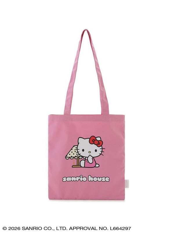 sanrio house kitty檯燈棉質手提袋( 
