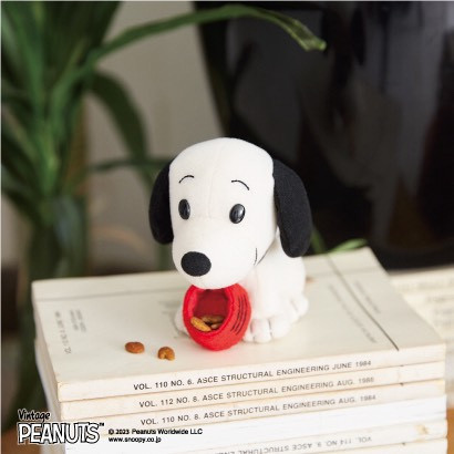 Sekiguchi  復古史努比狗盆坐著沙包玩偶 