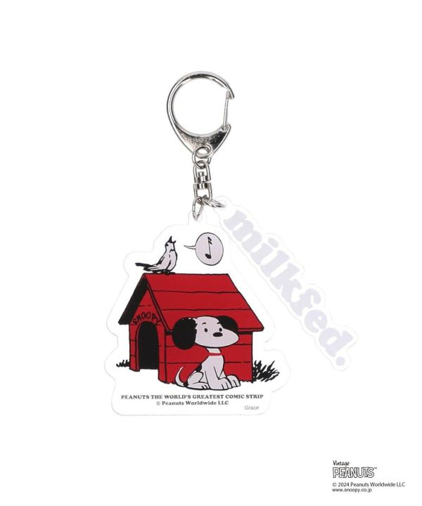 MILKFED. × Snoopy 銀座展限定 復古壓克力吊飾 