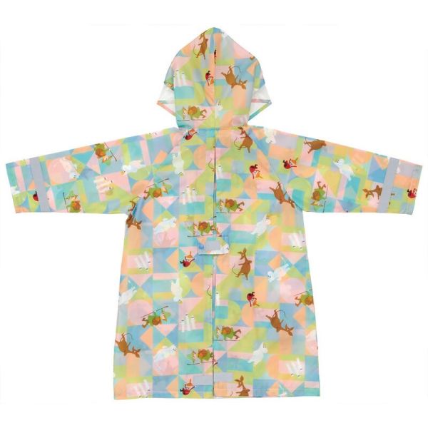Moomin 幾何彩色印花兒童雨衣 