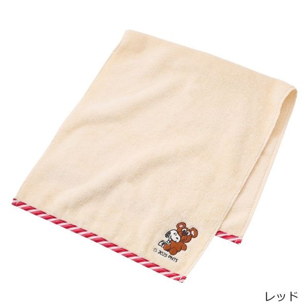 PLAZA 限定 × PEANUTS 聯名刺繡毛巾 
