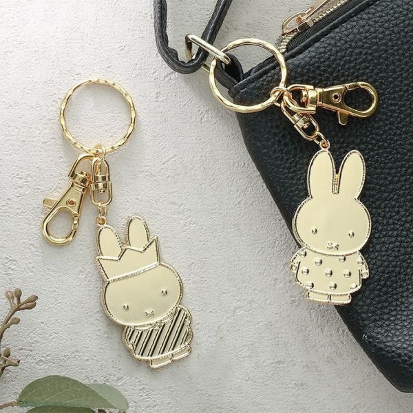 miffy 70週年 GOLD 金屬造型鑰匙圈 