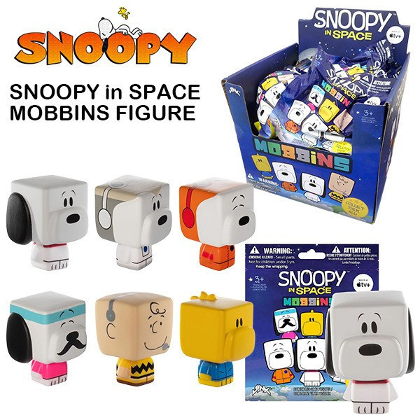 SNOOPY in SPACE MOBBiNS 方頭造型超Q版公仔盲盒 