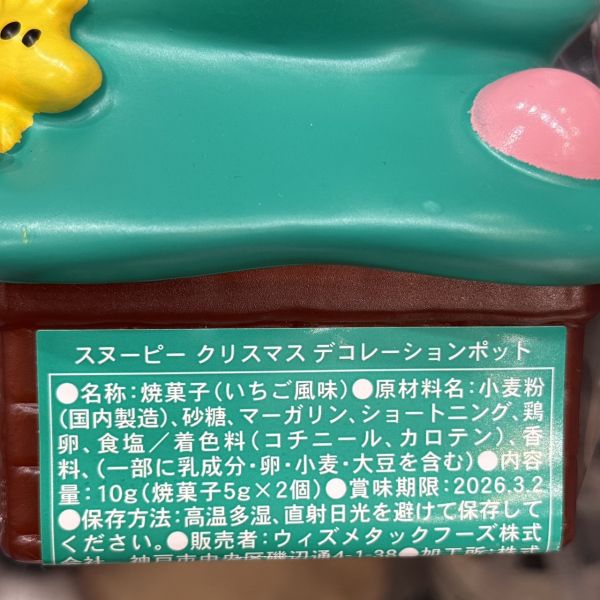 SNOOPY 聖誕造型餅乾罐 