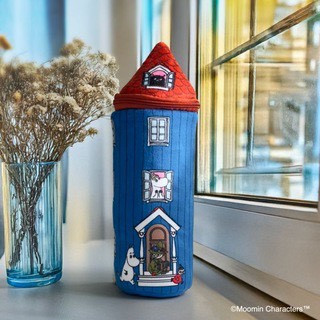 Moomin 姆明房子造型毛絨收納包 