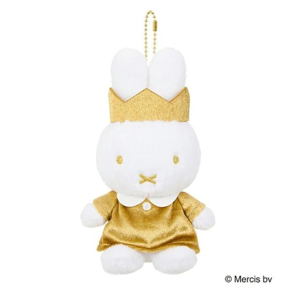 Miffy 70週年限定 Gold Princess 金色皇冠米菲吊飾 