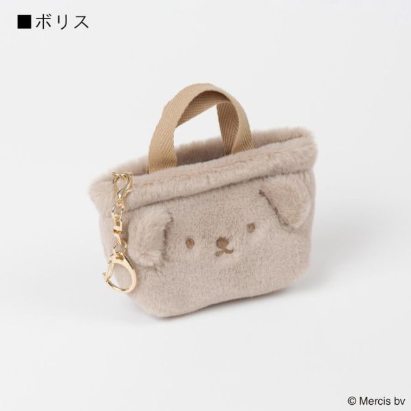 fab 米菲/boris毛絨手提袋造型零錢包吊飾 