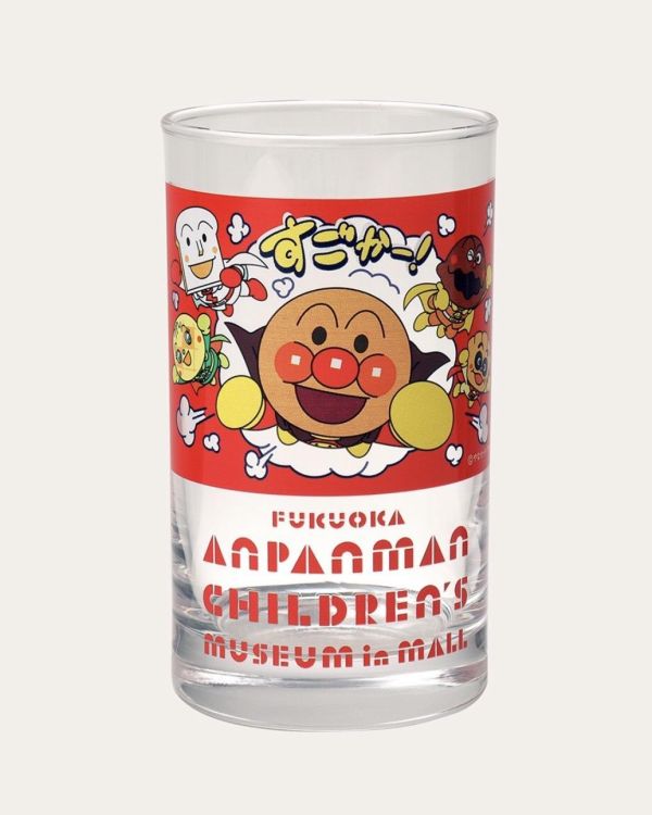 福岡麵包超人博物館限定 角色玻璃杯 