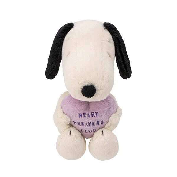 Steiff 史努比抱紫愛心毛絨玩偶22cm 