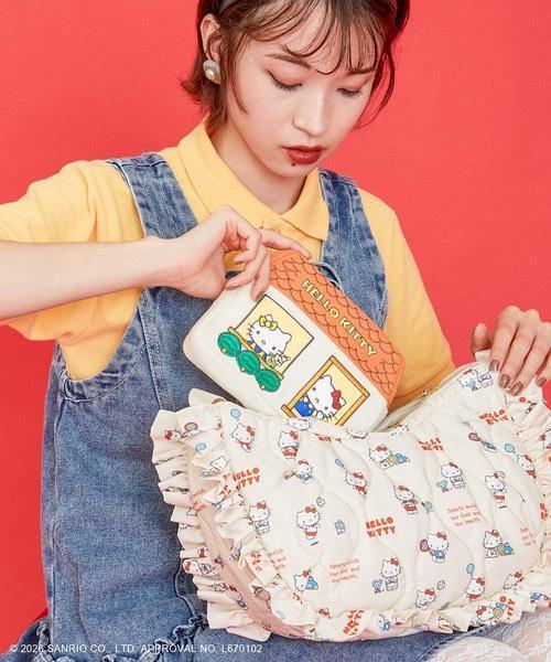ACCOMMODE × Hello Kitty  復古小屋造型刺繡收納包 