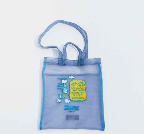 Museum 漫畫刺繡網狀收納包/手提袋 
