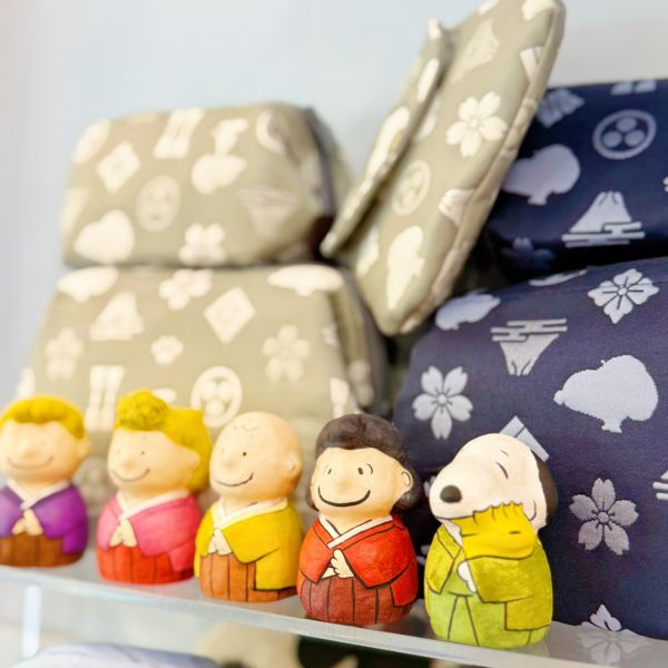 Snoopy茶屋 史努比&朋友和服張子擺設 