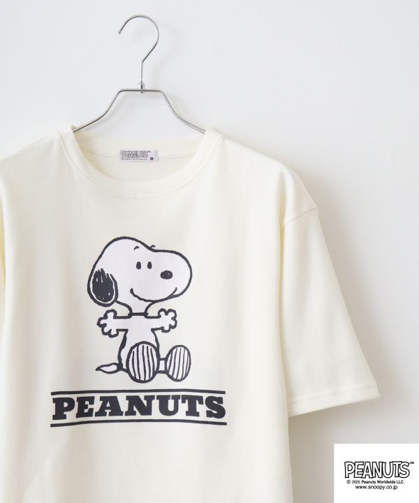 PEANUTS Snoopy 接觸冷感半袖T恤 