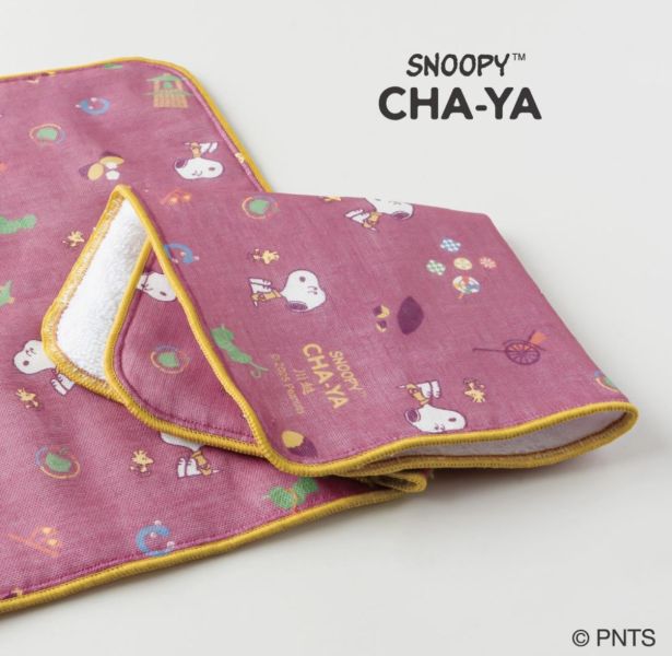 茶屋川越限定 史努比小圖手帕 