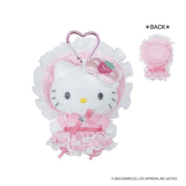 Hello Kitty 華麗風格禮服登山扣吊飾 